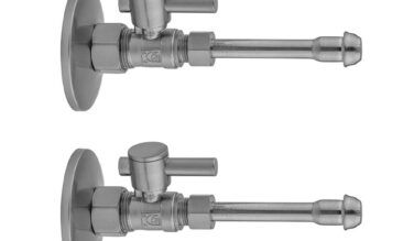 Jaclo Quarter Turn Straight Pattern 5/8'' O.d. Compression (fits 1/2'' Copper) X 3/8'' O.d. Faucet Supply Kit Contempo Lever Handle