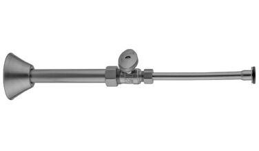 Jaclo Quarter Turn Straight Pattern 5/8'' O.d. Compression (fits 1/2'' Copper) X 3/8'' O.d. Toilet Supply Kit With Oval Handle