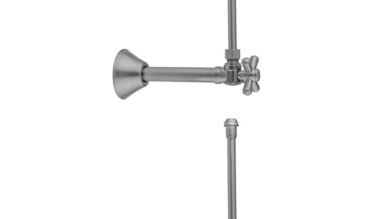 Jaclo Quarter Turn Angle Pattern 1/2'' Copper (sweat Fit) X 3/8'' O.d. Faucet Supply Kit With Standard Cross Handle