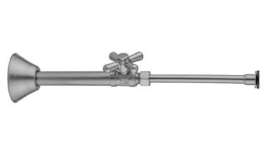 Jaclo Quarter Turn Straight Pattern 1/2'' Copper (sweat Fit) X 3/8'' O.d. Toilet Supply Kit With Standard Cross Handle