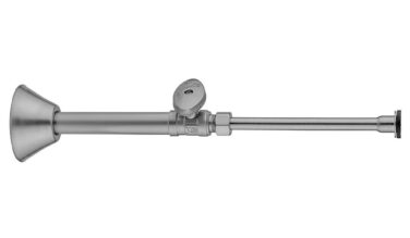 Jaclo Quarter Turn Straight Pattern 1/2'' Copper (sweat Fit) X 3/8'' O.d. Toilet Supply Kit With Oval Handle