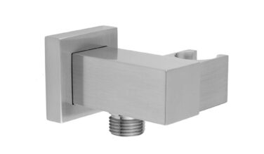 Jaclo Cubix® Water Supply Elbow With Adjustable Handshower Holder