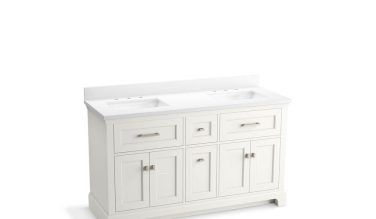 Kohler Charlemont™ 60'' Bathroom Vanity Cabinet With Sinks And Quartz Top