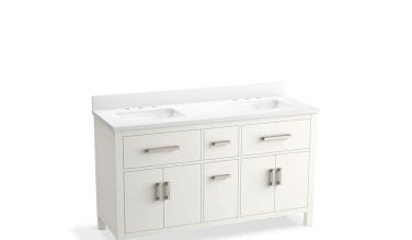 Kohler Kresla® 60'' Bathroom Vanity Cabinet With Sinks And Quartz Top