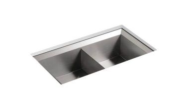 Kohler Poise® 33'' X 18'' X 9-1/2'' Undermount Double-equal Kitchen Sink