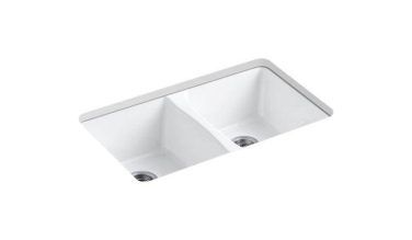 Kohler Deerfield® 33'' Undermount Double-bowl Kitchen Sink