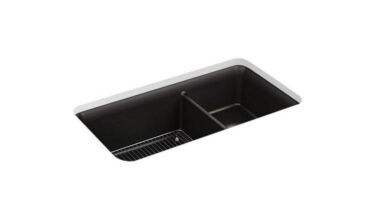 Kohler Cairn® 33-1/2'' Undermount Double-bowl Kitchen Sink