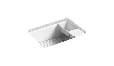 Kohler Riverby® 27'' Undermount Single-bowl Workstation Kitchen Sink