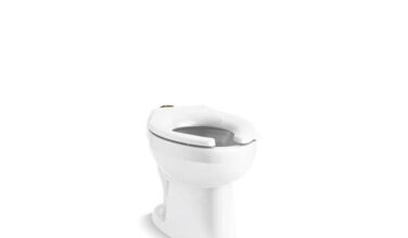 Kohler Wellcomme™ Ultra Floor-mount Top Spud Flushometer Bowl