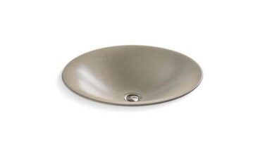 Kohler Shagreen Carillon® 17-1/2'' Round Drop-in Bathroom Sink