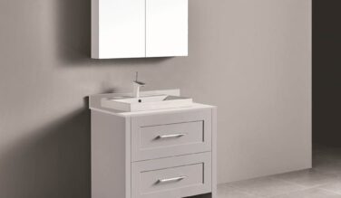 Madeli Madeli Retro 36'' Free Standing Vanity Whisper Grey/hw: Polished Chrome(pc
