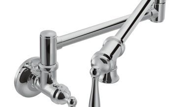Moen Traditional Wall Mount Swing Arm Folding Pot Filler Kitchen Faucet