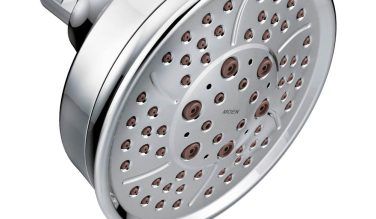Moen Four-function 4-3/8-inch Diameter Showerhead