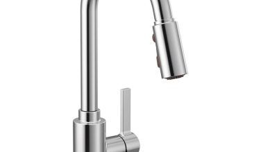 Moen Genta Lx Single-handle Pull-down Sprayer Modern Kitchen Faucet With Reflex And Power Boost