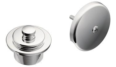 Moen Push-n-lock Metal Tub And Shower Drain Kit With 1-1/2 Inch Threads
