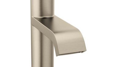 Moen Genta Lx One-handle Single Hole Modern Bathroom Sink Faucet With Optional Deckplate