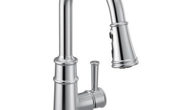 Moen Belfield Single-handle Pull-down Sprayer Kitchen Faucet With Reflex And Power Boost In