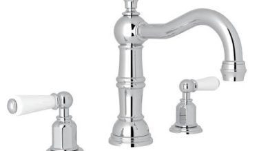 Rohl Edwardian™ Widespread Lavatory Faucet Faucet With Column Spout