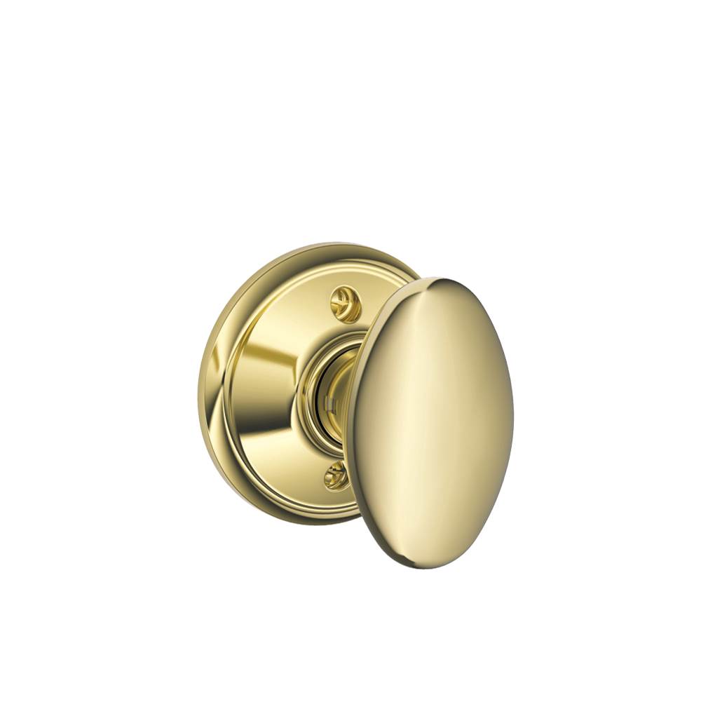 Schlage F170FLA605RH Bright Brass F170FLA605RH Flair Lever No - turning Lock – Right Hande - Bright Brass