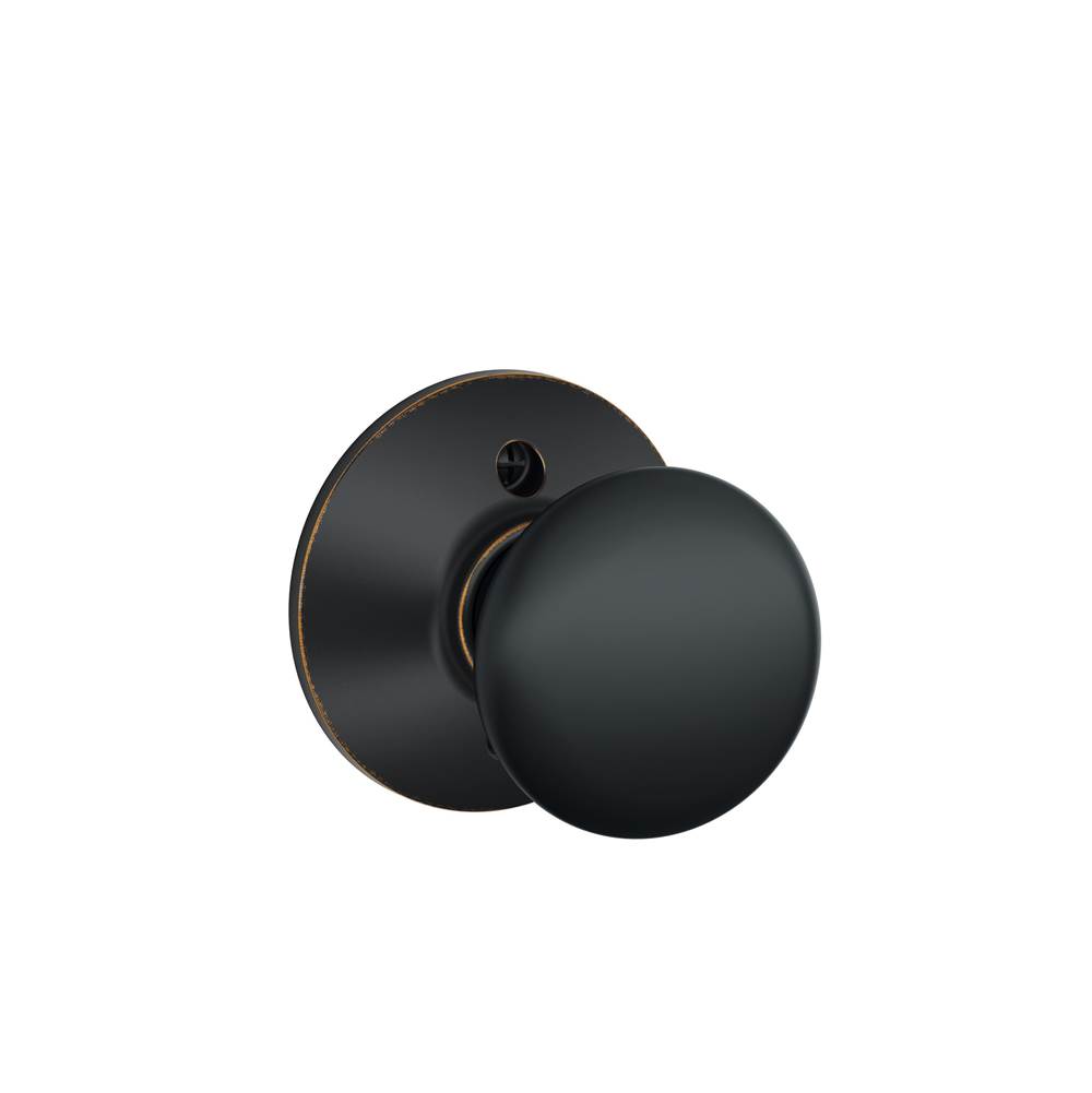 Schlage F170PLY716 Aged Bronze F170PLY716 Plymouth Knob No - turning Loc - Aged Bronze
