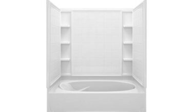 Sterling plumbing Ensemble™ 60-1/4'' X 42'' Bath/shower With Right-hand Drain