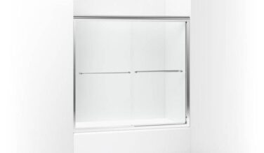 Sterling plumbing Finesse™ Frameless Sliding Bath Door