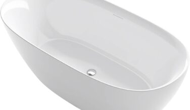 Sterling plumbing Unwind™ 67'' X 32'' Seamless Oval Freestanding Bath