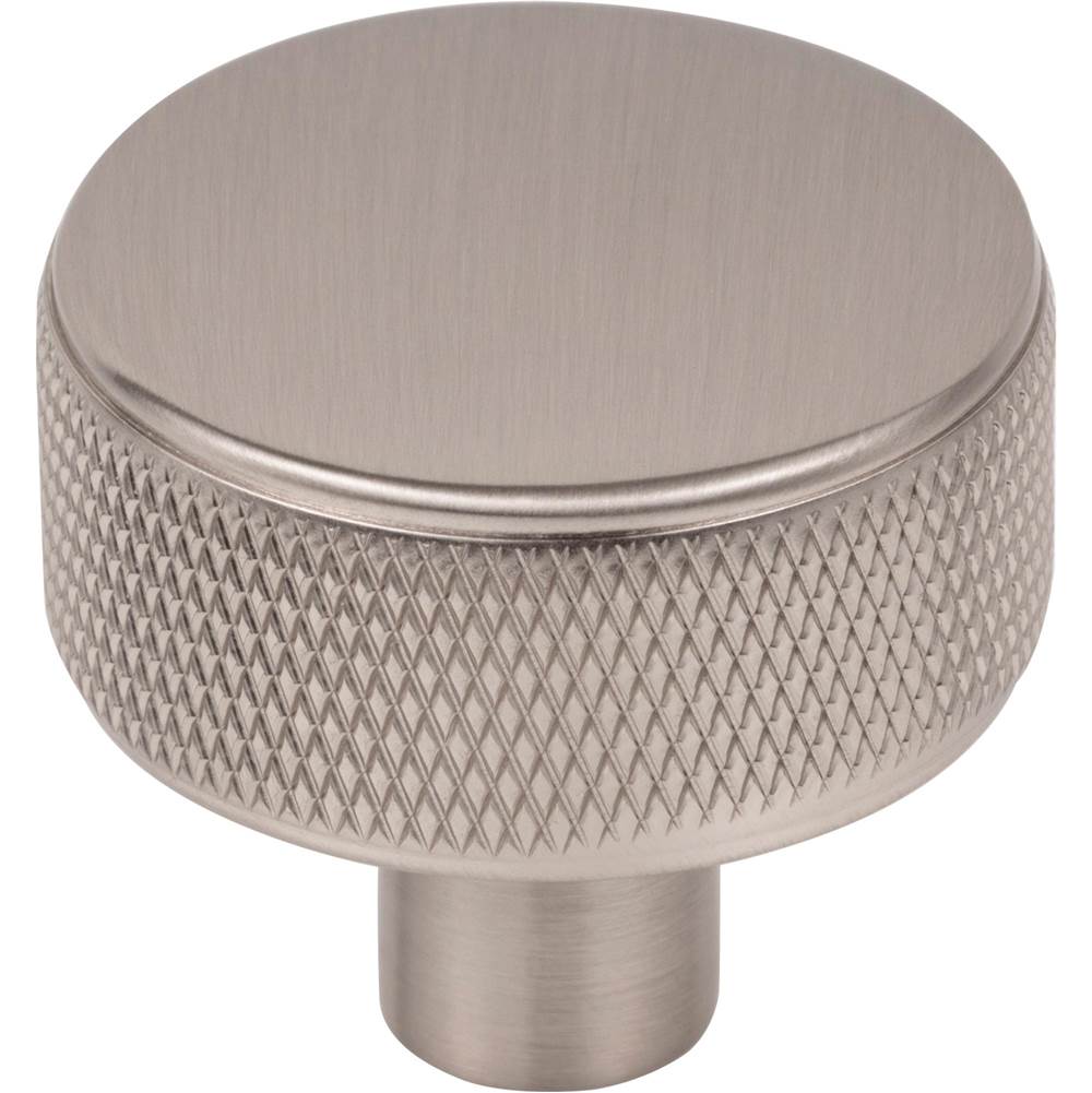 Top Knobs TK3230BSN Brushed Satin Nickel TK3230BSN Burnham 1 1/4'' Length Round Knob - Brushed Satin Nickel