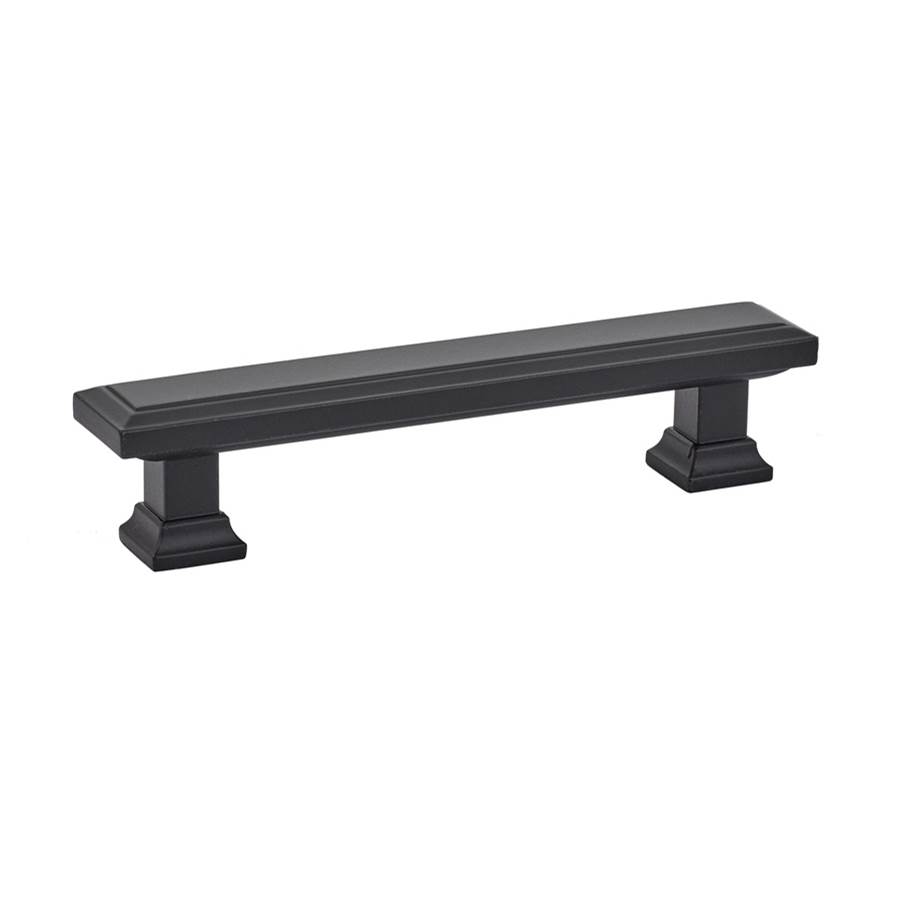 Emtek 86492US19 Flat Black 86492US19 Geometric Rectangular Pull, 5'', Us1 - Flat Black
