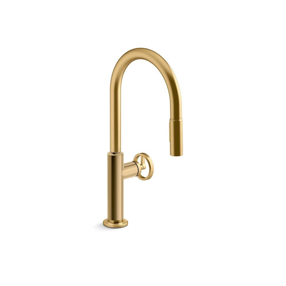 Kohler K286709RT22MB Vibrant Brushed Moderne Brass K286709RT22MB Billet Touchless Pull-down Kitchen Sink Faucet With Two-function Sprayhead - Vibrant Brushed Moderne Brass