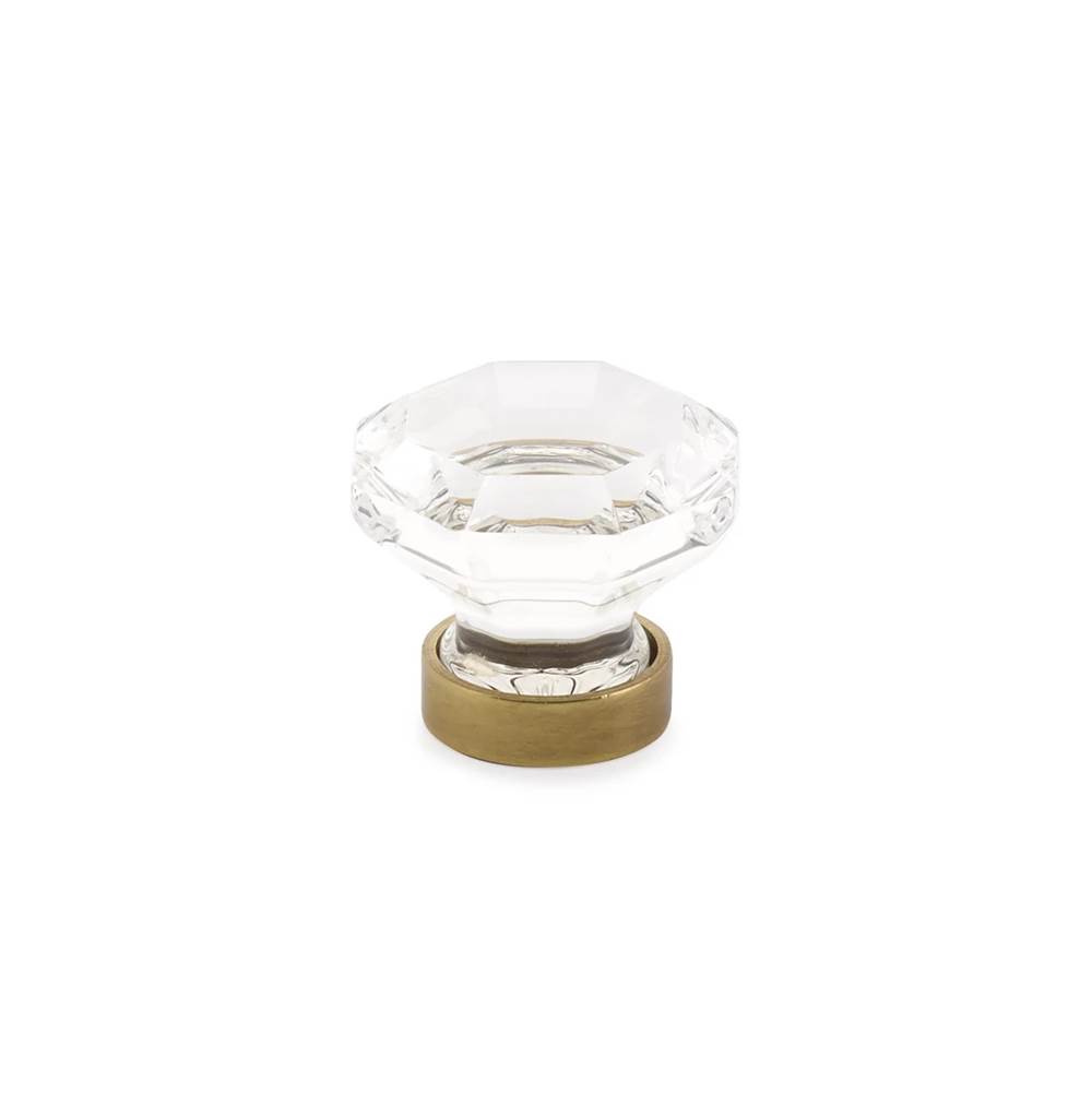 Emtek 86011US7 French Antique 86011US7 Old Town Glass Cabinet Knob, - 1-1/4'', Us - French Antique