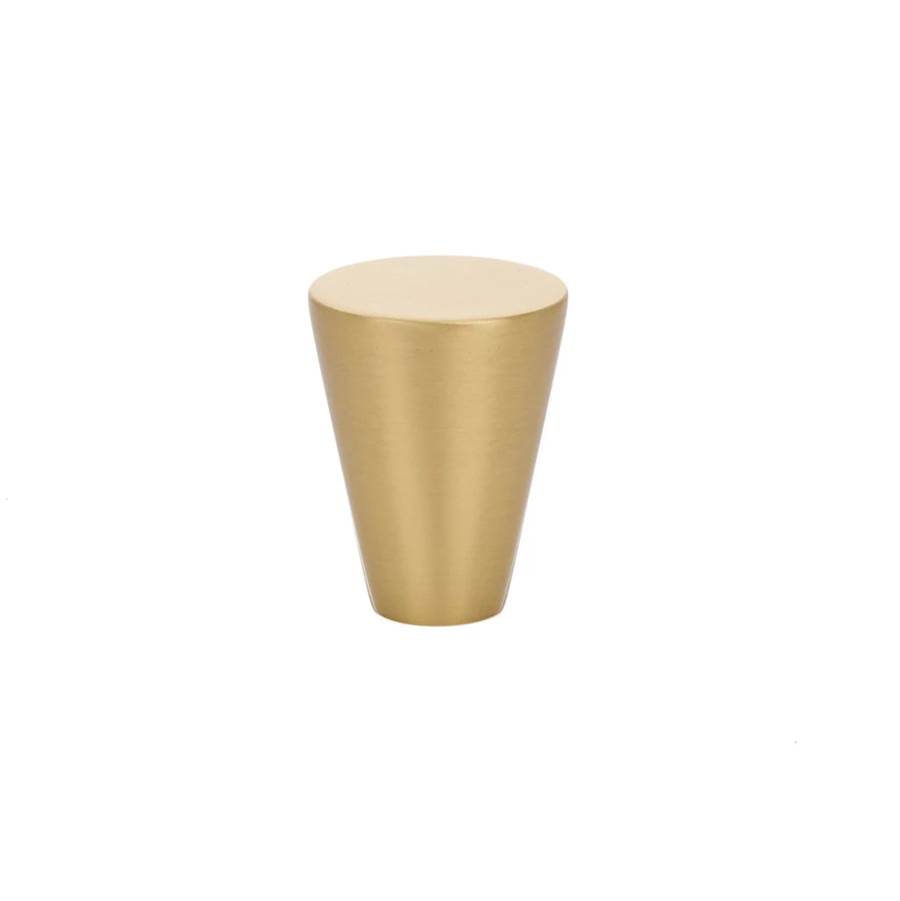 Emtek 86261US4 Satin Brass 86261US4 Cone Knob, Small 1'', Us - Satin Brass