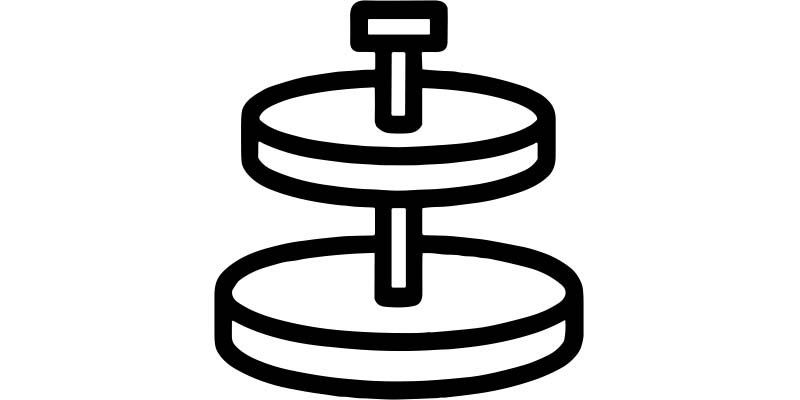 icon of a lazy susan cabinet accessory