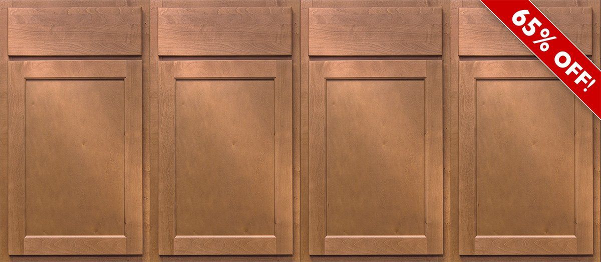 lexington cognac doors with a 65% off banner