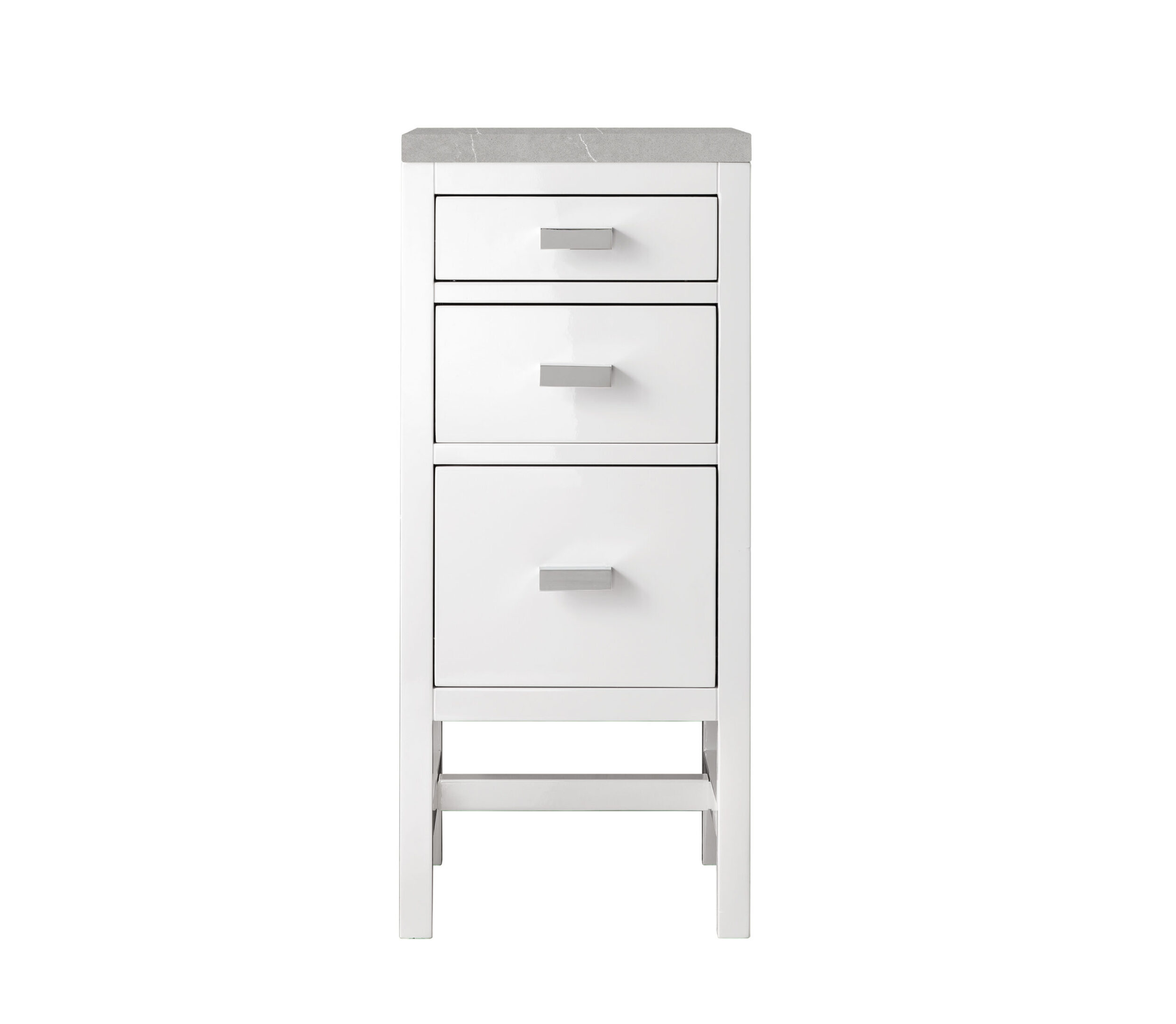 James Martin Vanities E444BC15GW3ESR Finish Unknown 11 E444BC15GW3ESR Addison 15 Base Cabinet, Glossy White W/ 3 Cm Eternal Serena Top