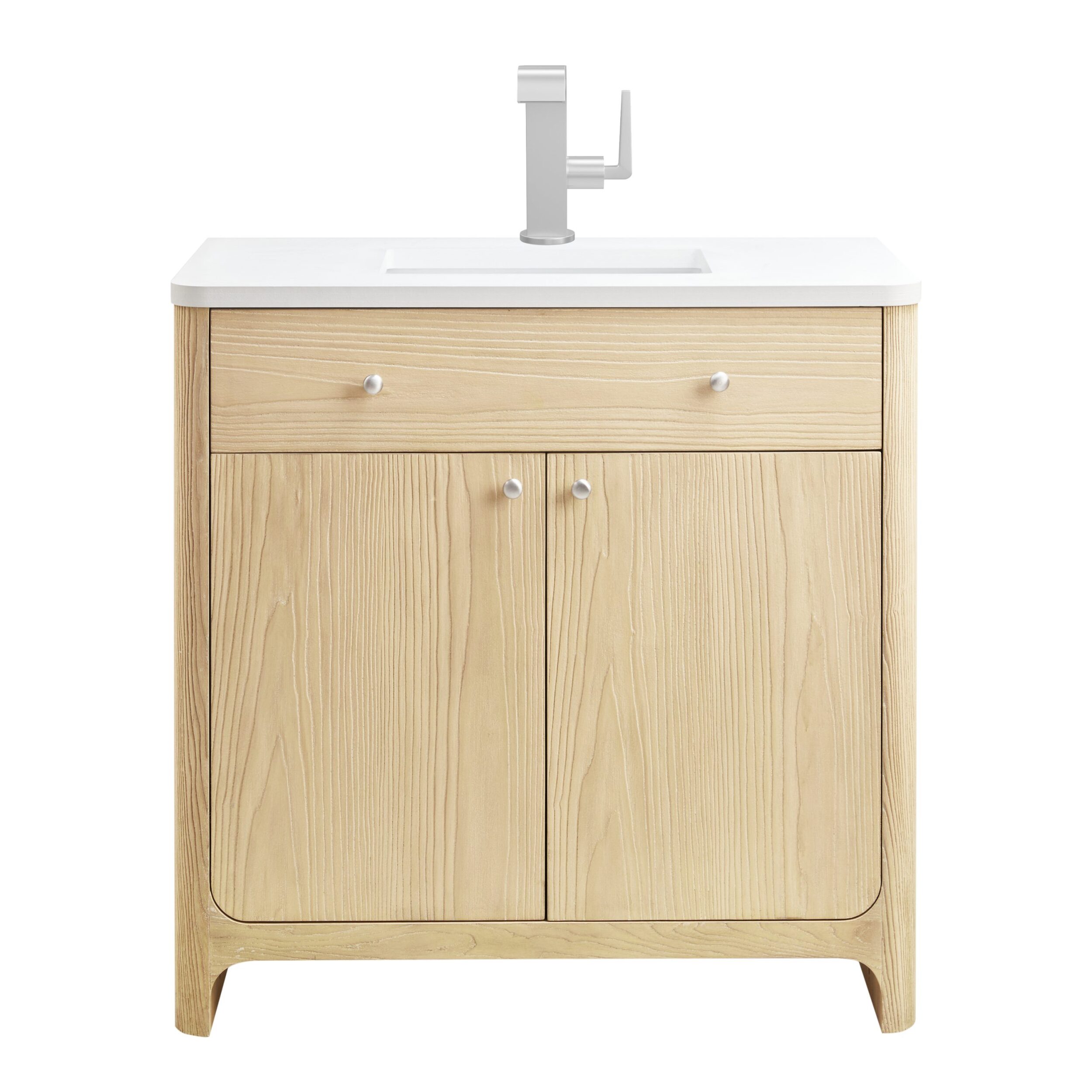 James Martin Vanities D125V36CSD3WZ Coastal Driftwood D125V36CSD3WZ Gracyn 36 Single Vanity, Coastal Driftwood, W/ 3 Cm White Zeus Quartz Top - Coastal Driftwood