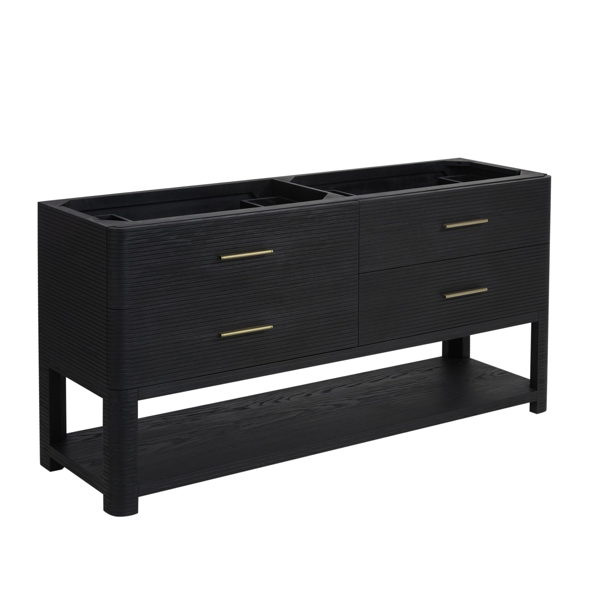 James Martin Vanities D704V72MCBO Carbon Oak D704V72MCBO Lucian 72 Double Vanit - Carbon Oak