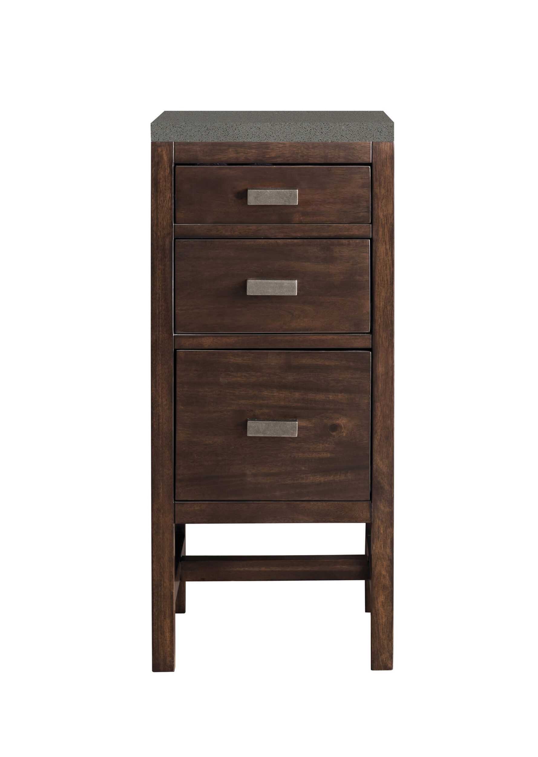 James Martin Vanities E444BC15MCA3GEX Finish Unknown 2 E444BC15MCA3GEX Addison 15 Base Cabinet, Mid-century Acacia W/ 3 Cm Grey Expo Silestone Top
