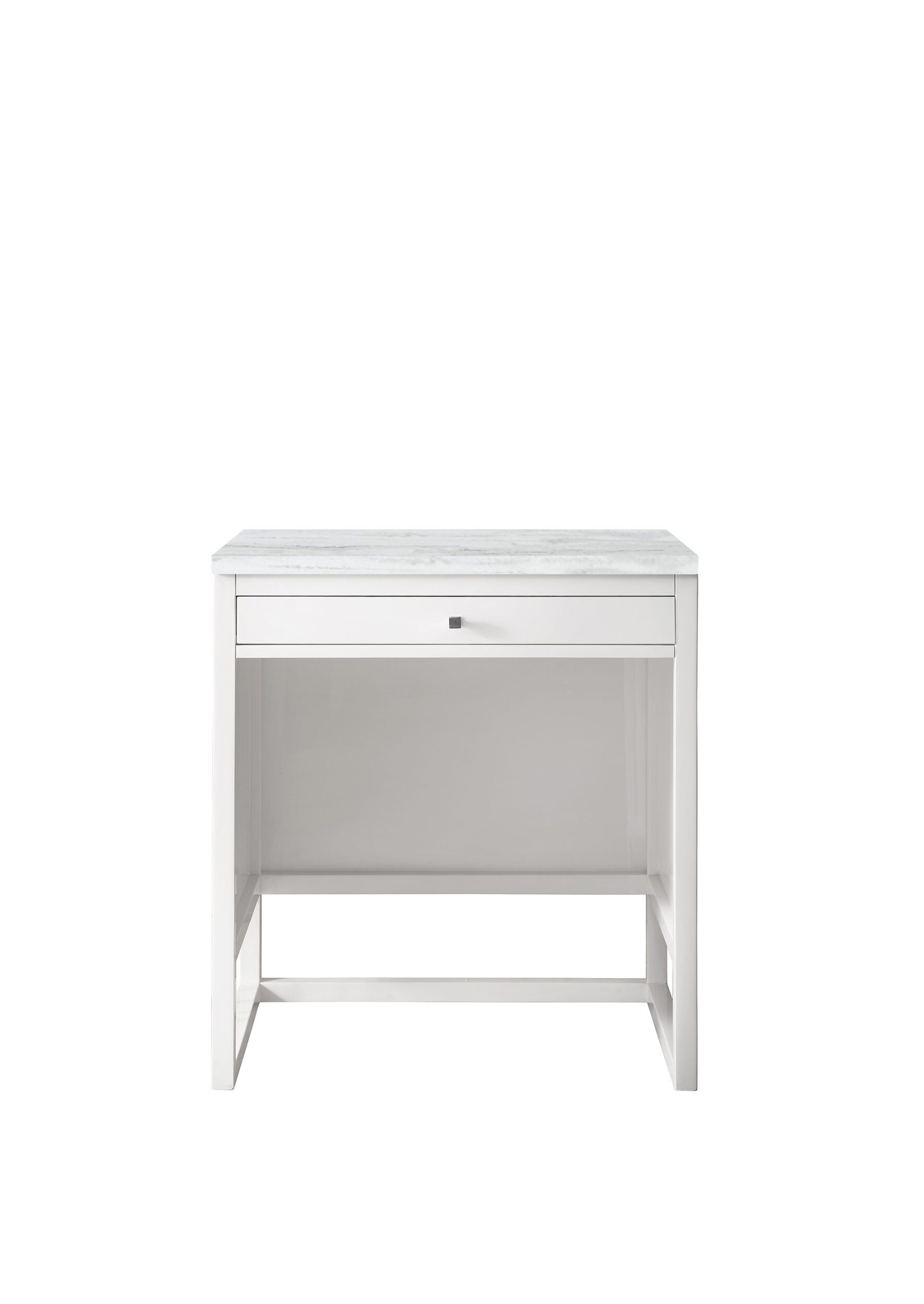 James Martin Vanities E645DU30GW3AF Glossy White E645DU30GW3AF Athens 30 Countertop Unit, Glossy White W/ 3 Cm Arctic Fall Solid Surface Top - Glossy White