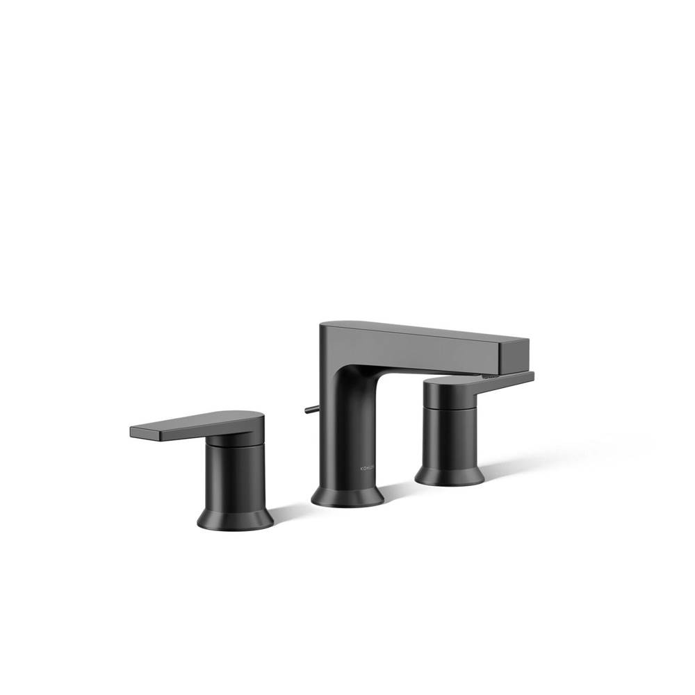 Kohler K971004BL Matte Black K971004BL Taut Widespread Bathroom Sink Faucet, 1.2 Gpm - Matte Black