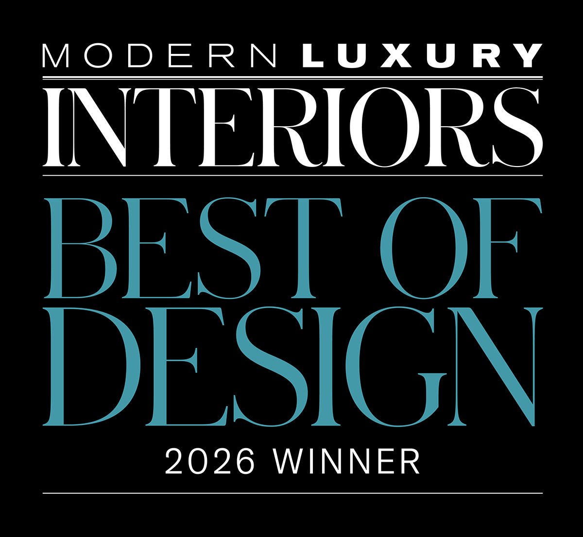 Modern Luxury Interiors Best Of Design 2026 Award