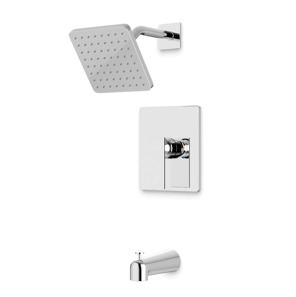 Artos Trova Square Pressure Balance Tub / Shower Trim Kit