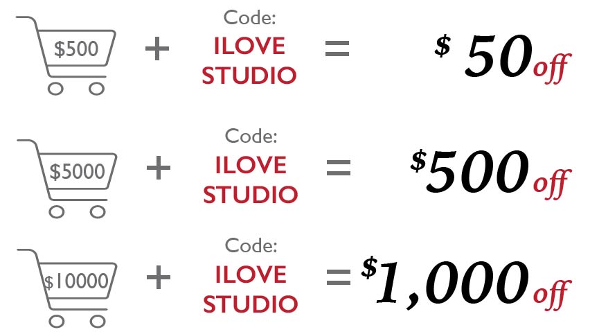 Spend More, Save More with Code ILOVESTUDIO