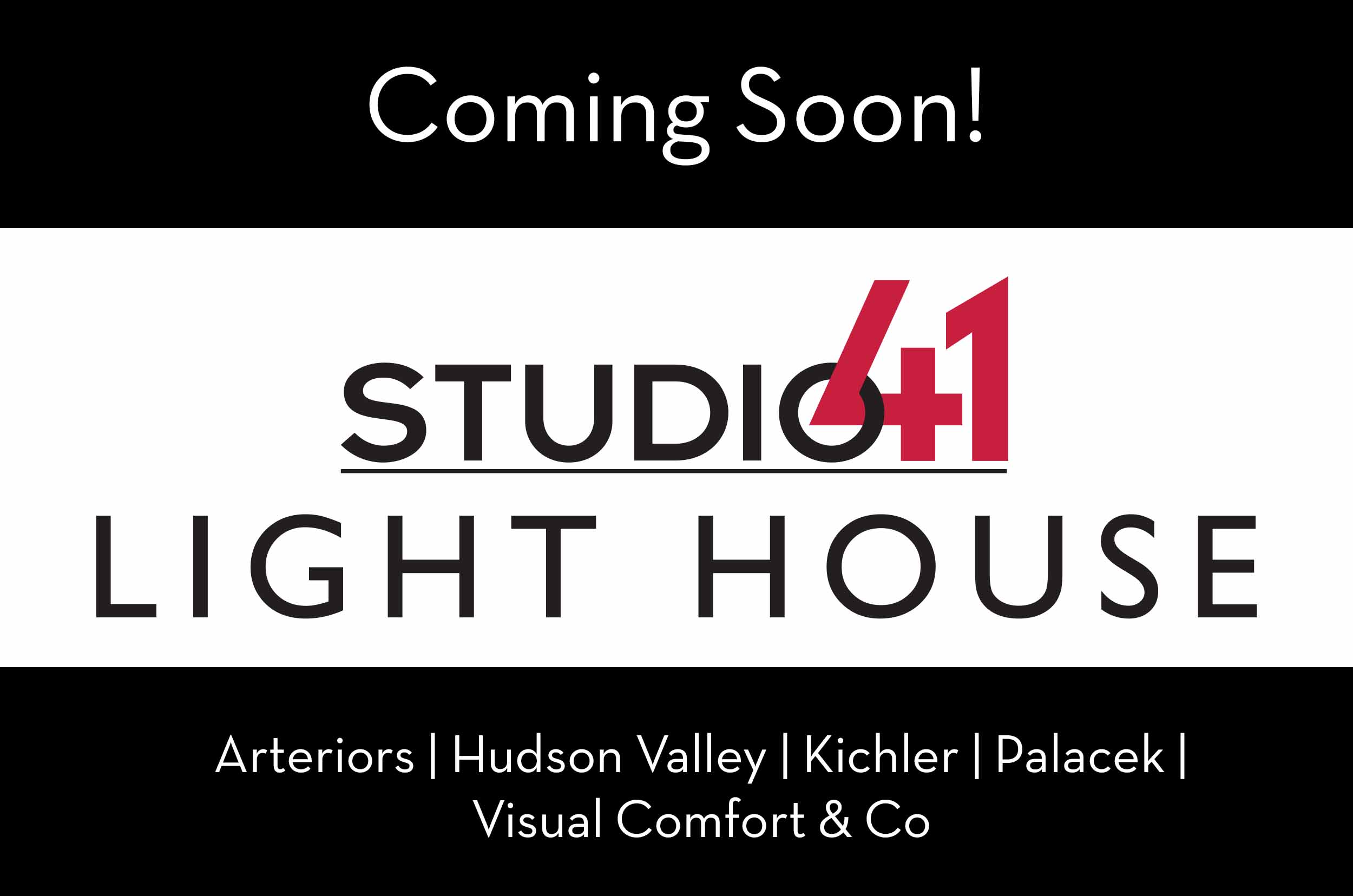 Coming Soon: Light House by Studio41, a new lighting showroom coming to Highland Park Illinois including brands like Arteriors, Hudson Valley, Kichler, Palacek, Visual Comfort & Co