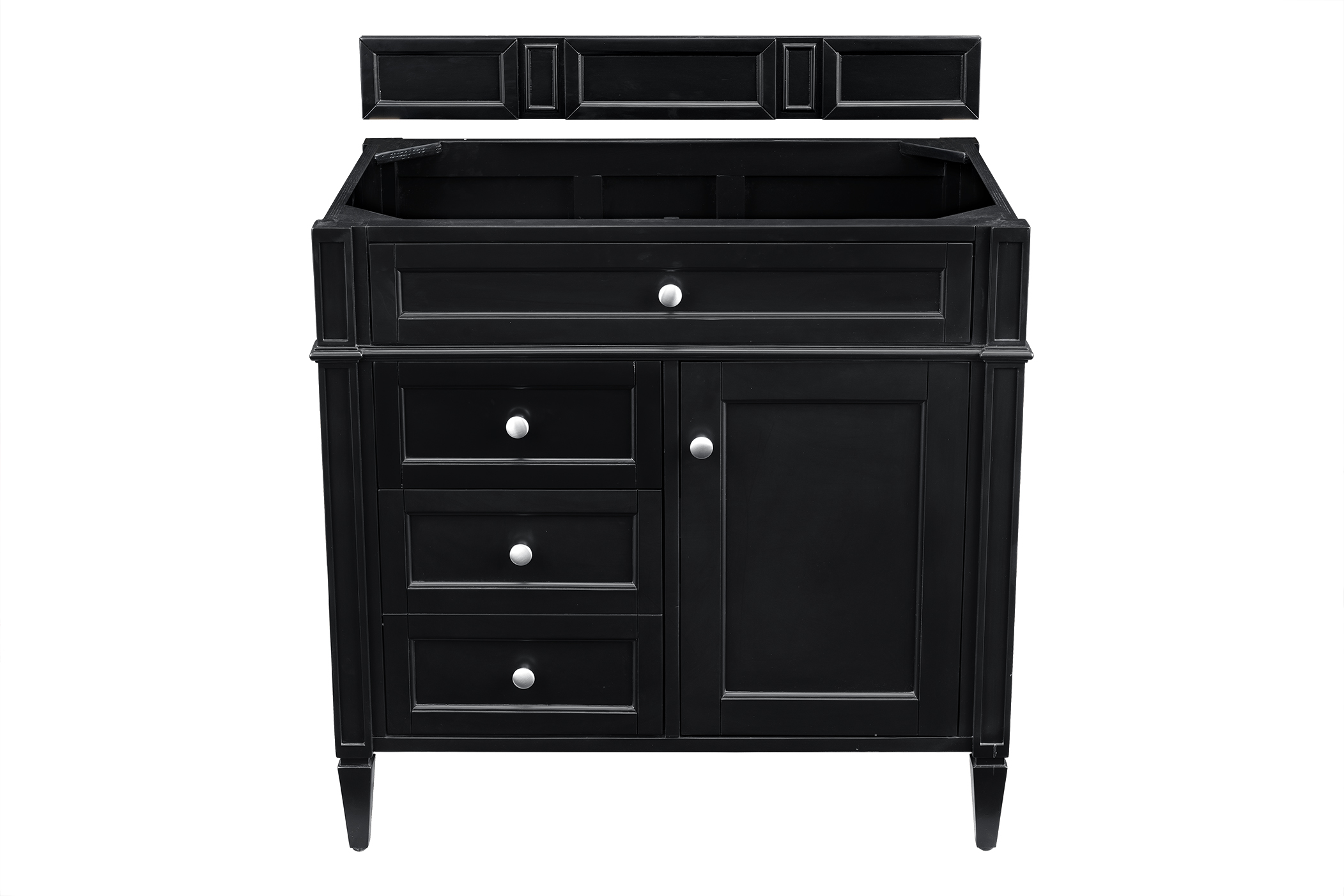 James Martin Vanities 650V36BKO Black Onyx 650V36BKO Brittany 36 Single Vanity Cabine - Black Onyx