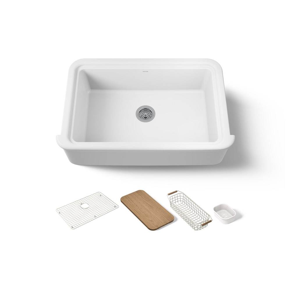 Kohler Audrine™ 35-1/2'' Undermount Single-bowl Farmhouse Workstation Kitchen Sink