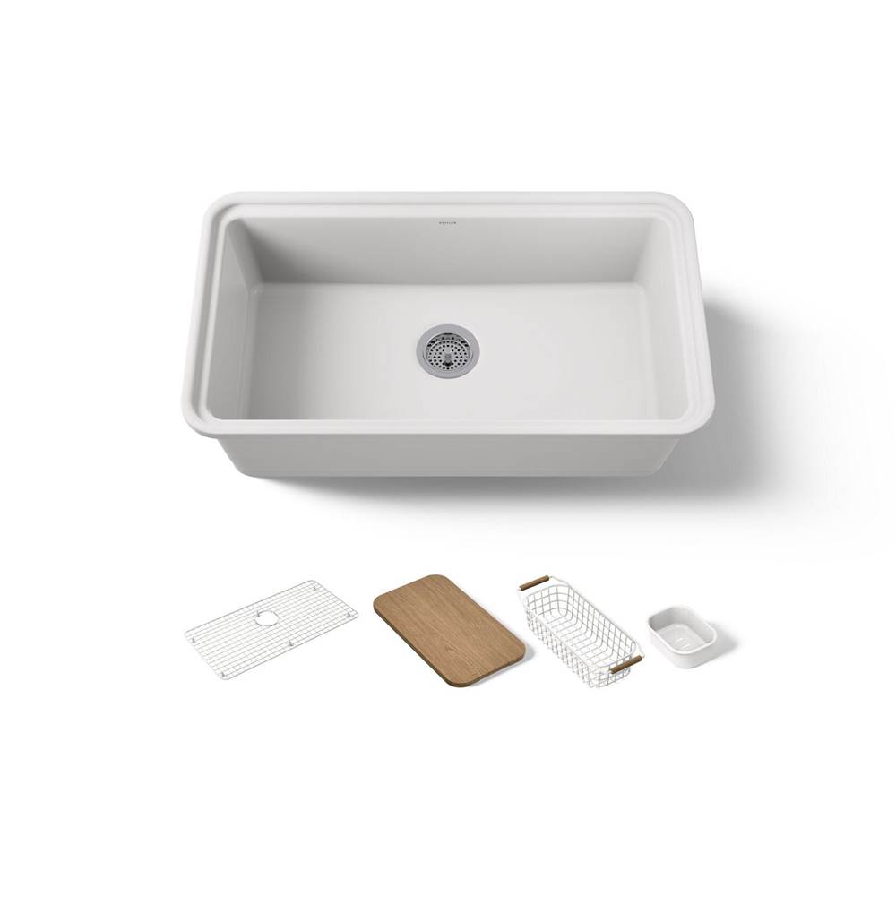 Kohler Audrine™ 33'' Undermount Single-bowl Workstation Kitchen Sink