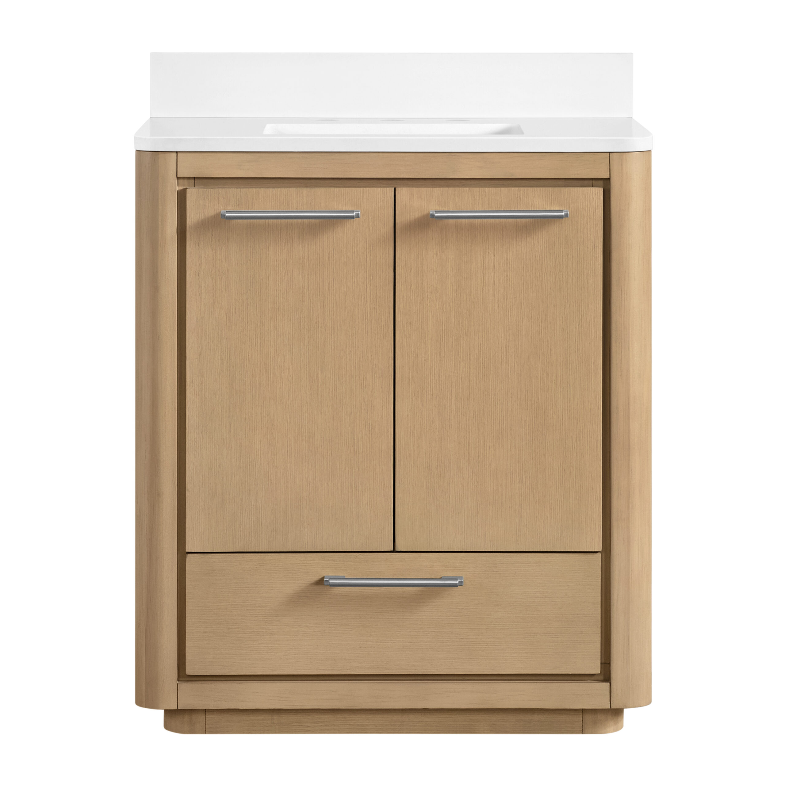 James Martin Vanities N251V30WMO Warm Oak N251V30WMO Saleya 30 Single Vanity Cabine - Warm Oak