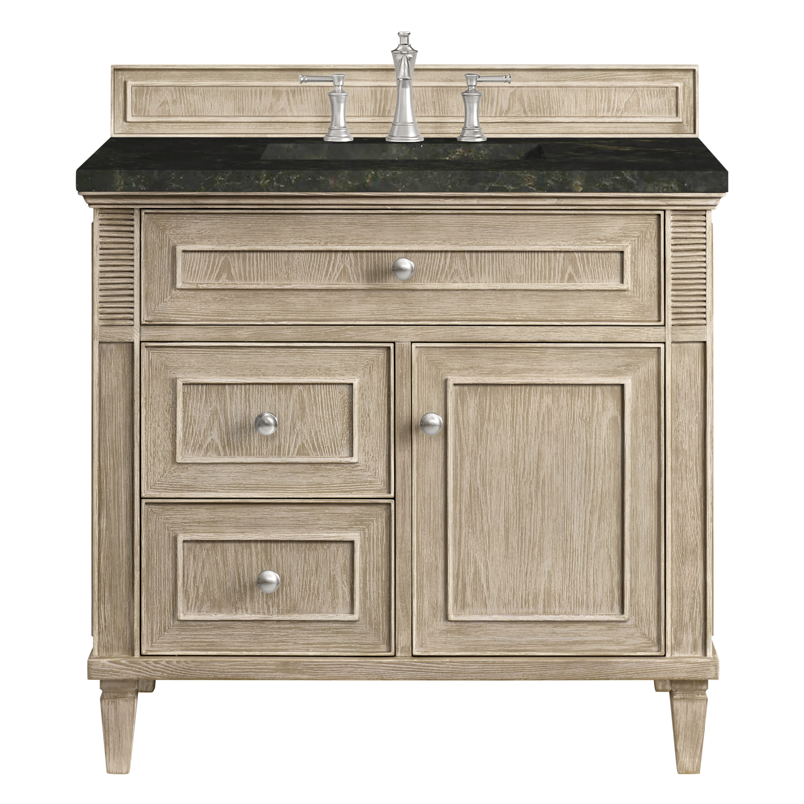 James Martin Vanities 424V36WWO3PHT Whitewashed Oak 424V36WWO3PHT Lorelai 36 Single Vanity, Whitewashed Oak, W/ 3 Cm Phantome Eclos To - Whitewashed Oak
