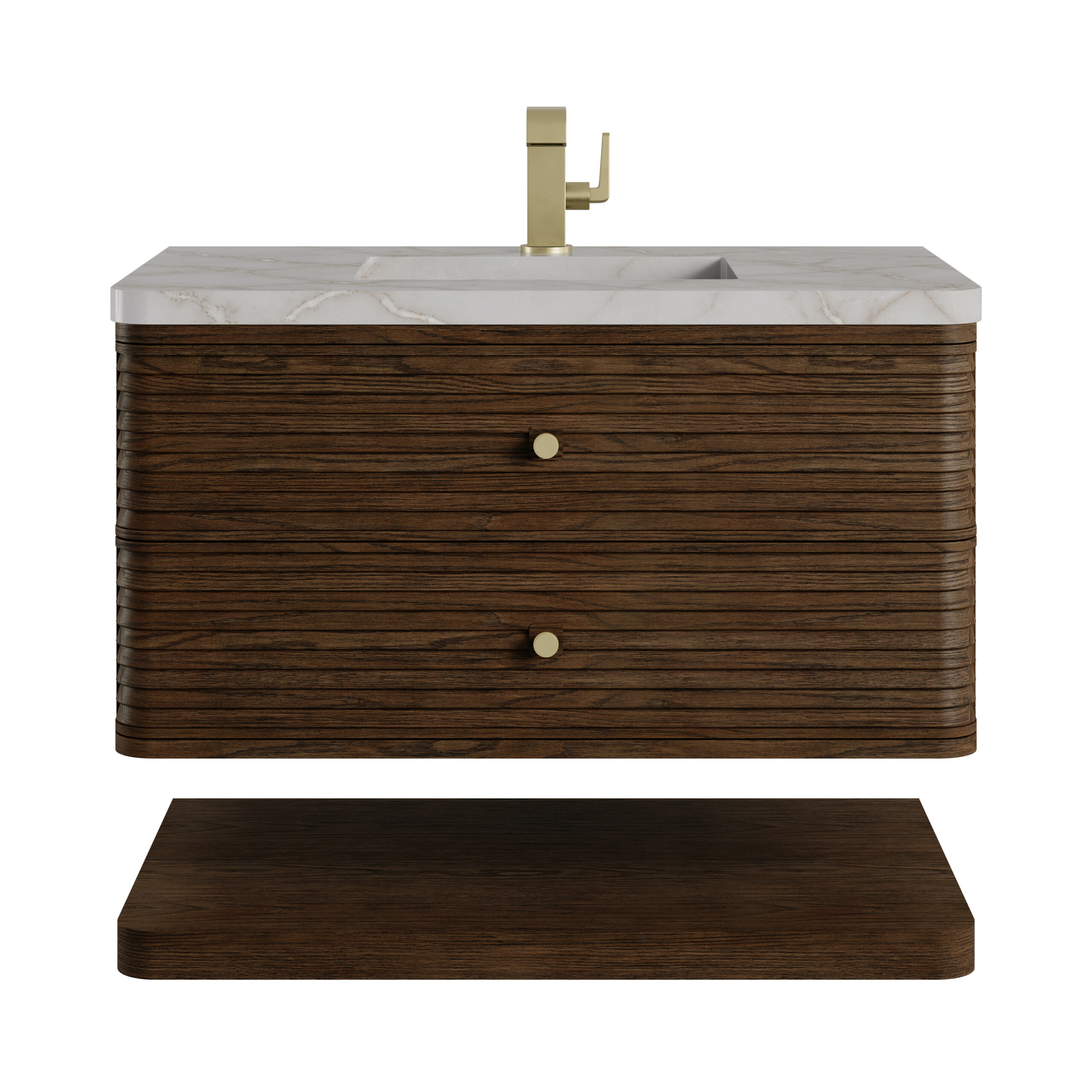 James Martin Vanities D640V36SBL3VSL Sable D640V36SBL3VSL Allamari 36 Single Vanity, Sable W/ Single Hole 3 Cm Victorian Silver Silestone To - Sable